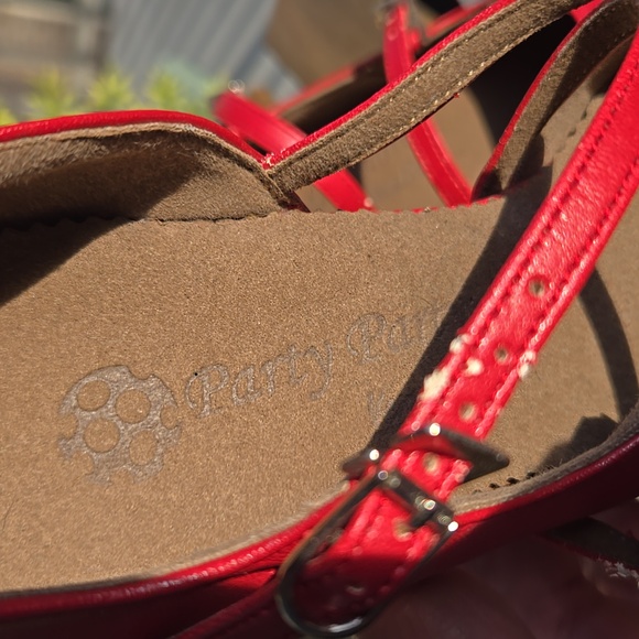 Very Fine PP201 Red 3” Cuban Heel Salsa Latin Dance Shoes 6.5 - Picture 11 of 17